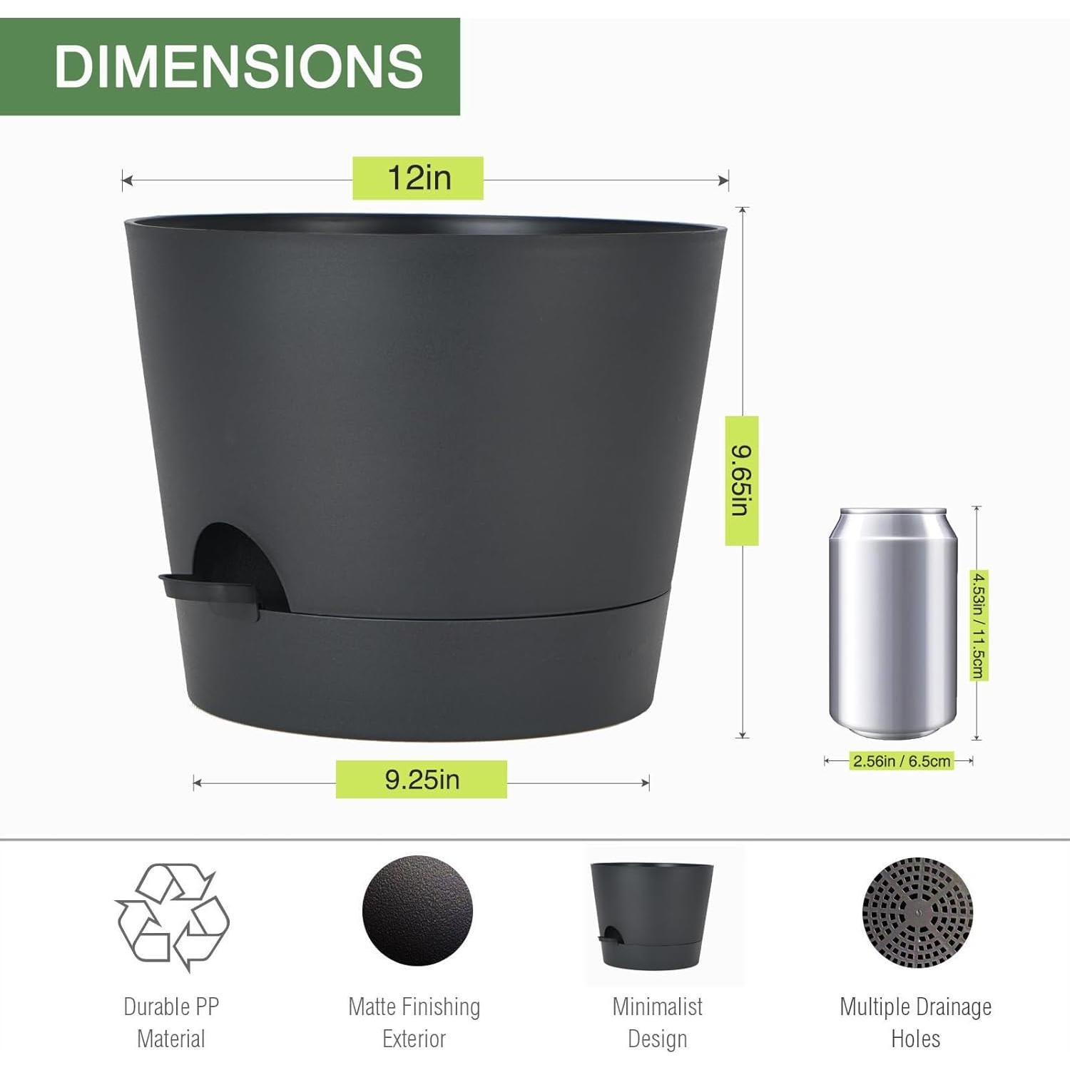 Maceta Autorriego SwinDuck 30cm con Reservorio 1,77L