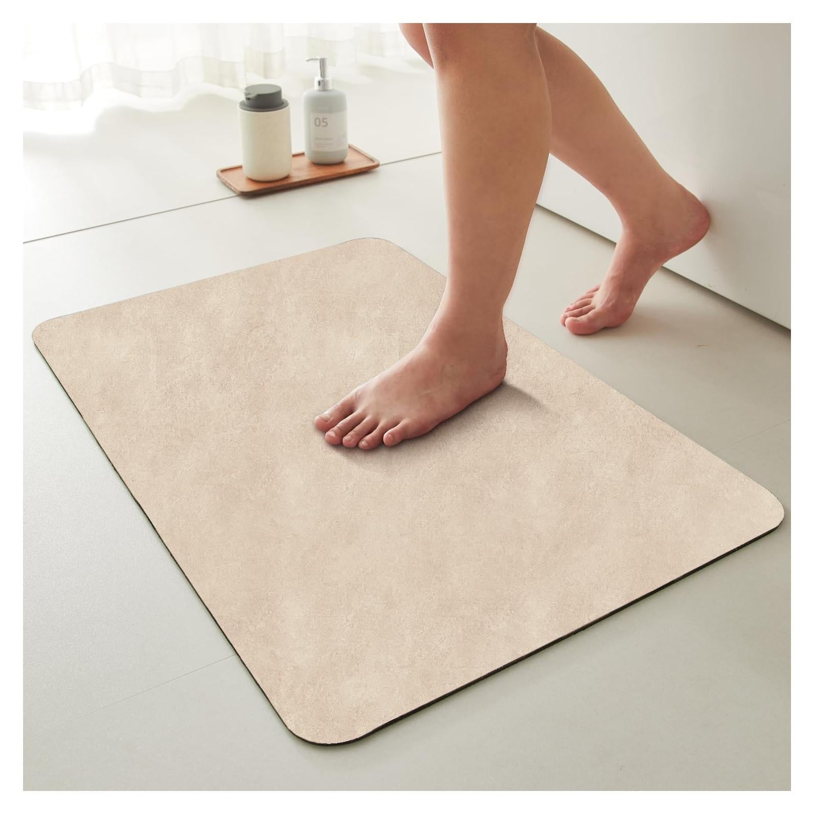 Alfombra de Baño Antideslizante TYUU Beige 40.6x61cm