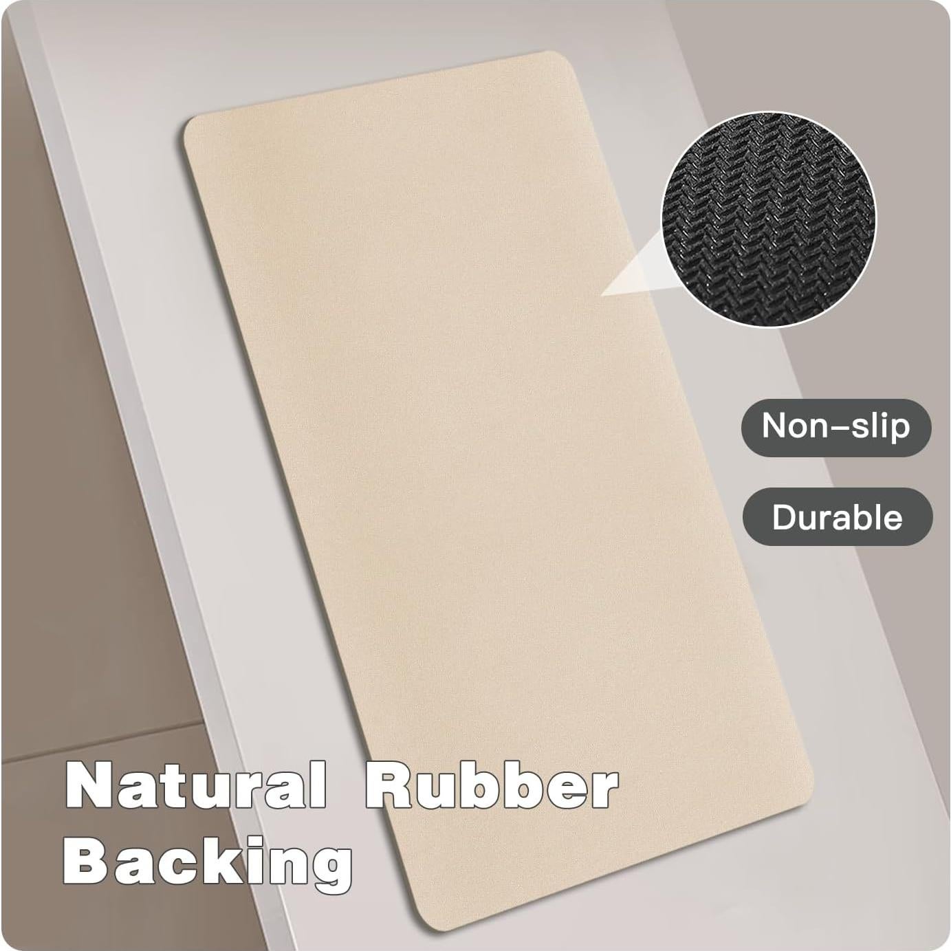 Alfombra de Baño Antideslizante TYUU Beige 40.6x61cm