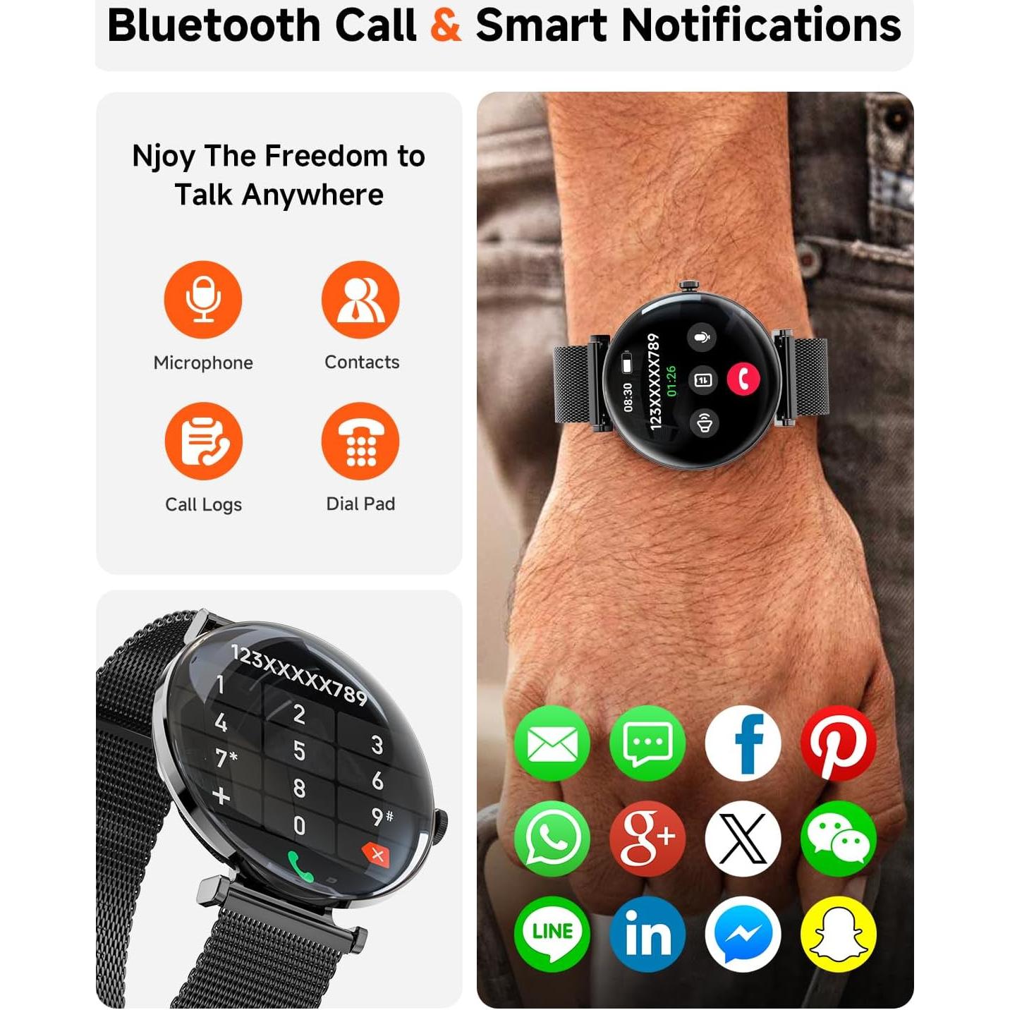 Reloj Inteligente Hwagol S1 Pantalla AMOLED 1.43" IP68