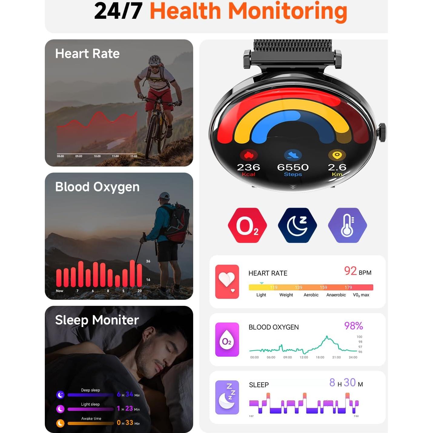 Reloj Inteligente Hwagol S1 Pantalla AMOLED 1.43" IP68