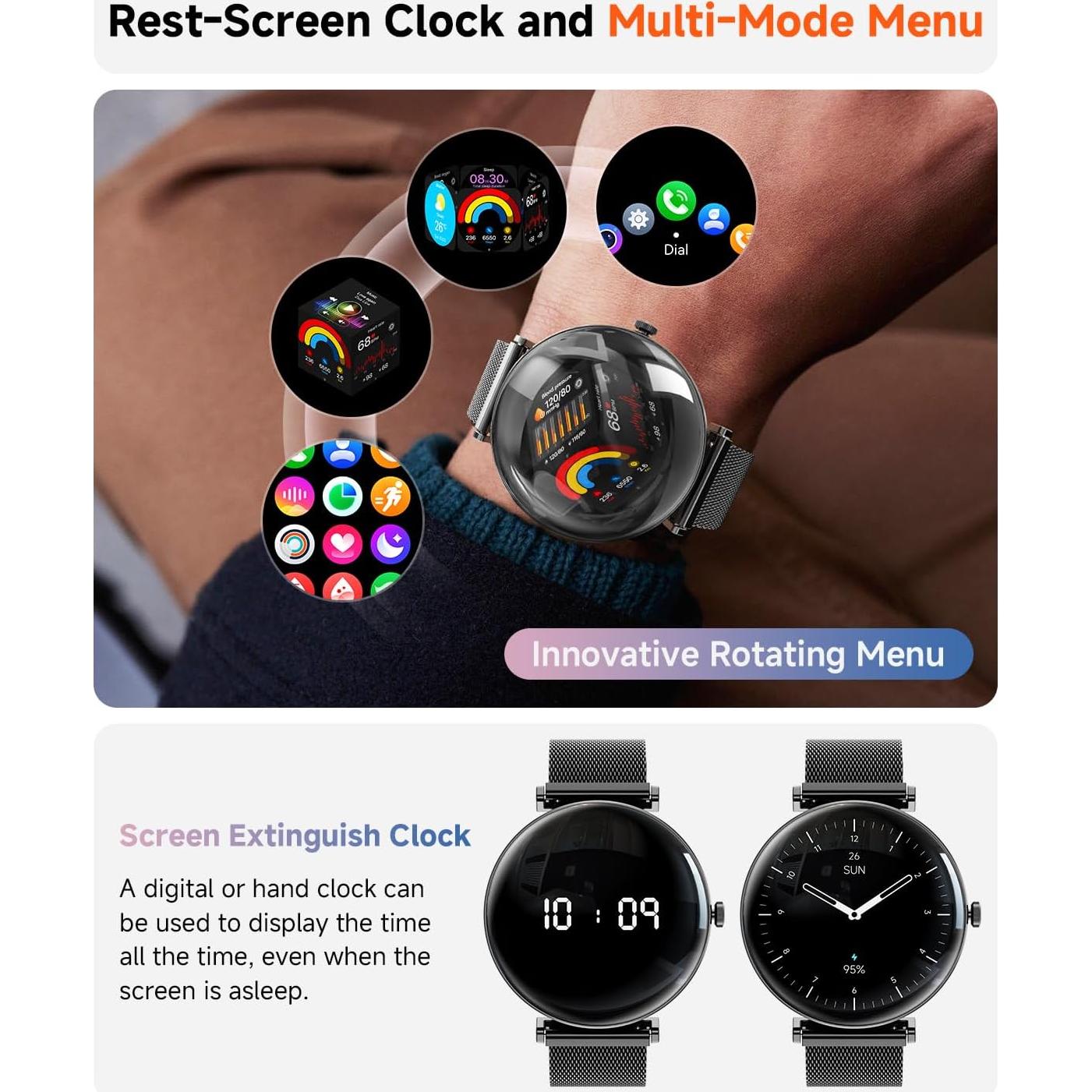 Reloj Inteligente Hwagol S1 Pantalla AMOLED 1.43" IP68