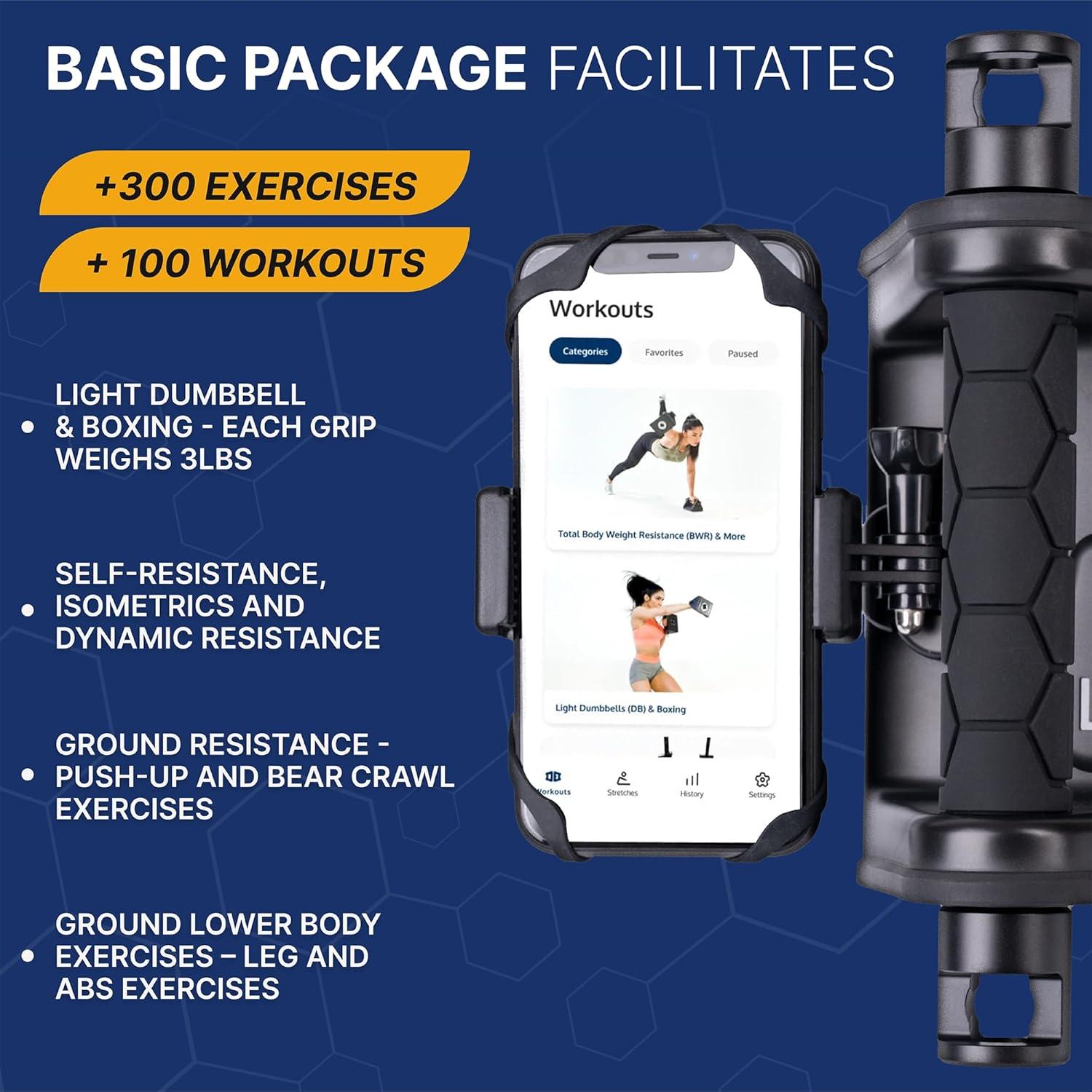 Entrenador de Fuerza Portátil Fitnix Olympus Grip con App iOS
