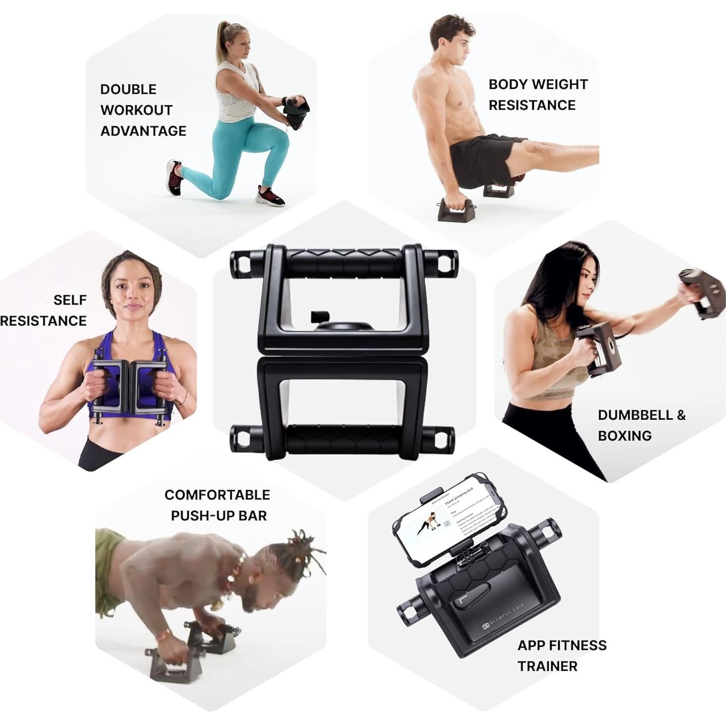 Entrenador de Fuerza Portátil Fitnix Olympus Grip con App iOS