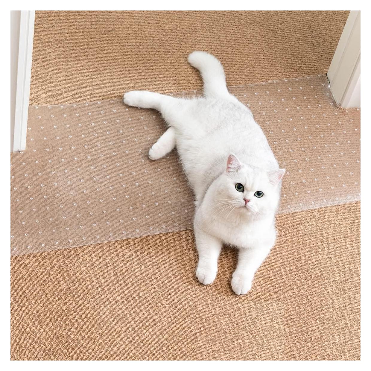 Protector de Alfombra Uross 3.6FT Antideslizante para Gatos