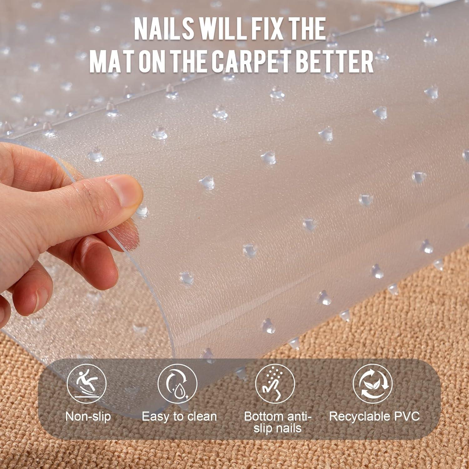 Protector de Alfombra Uross 3.6FT Antideslizante para Gatos