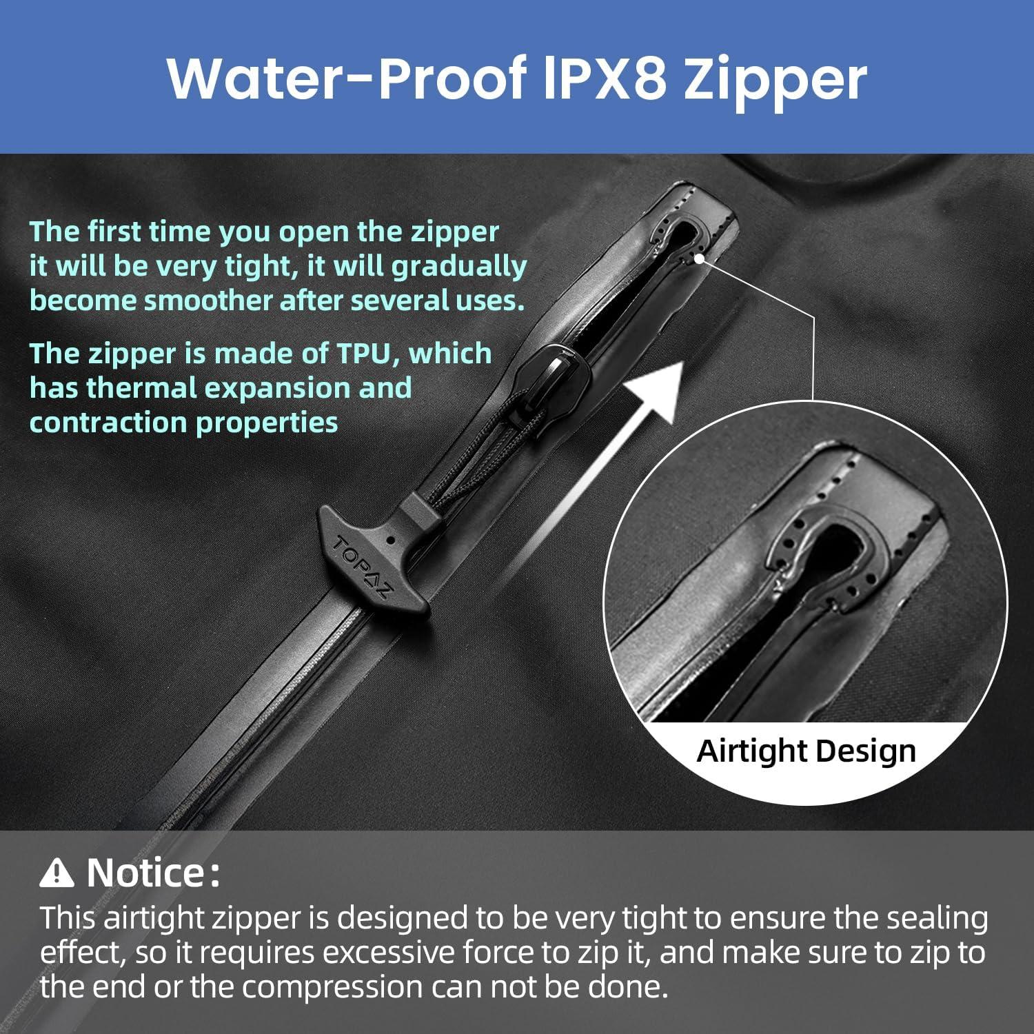 BAGAIL Bolsa de Vacío Grande Negra para Viaje - Impermeable