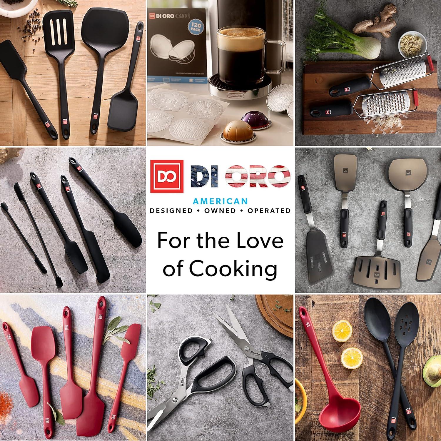 Espátula Pequeña de Silicona DI ORO - Libre de BPA, 22.3 cm