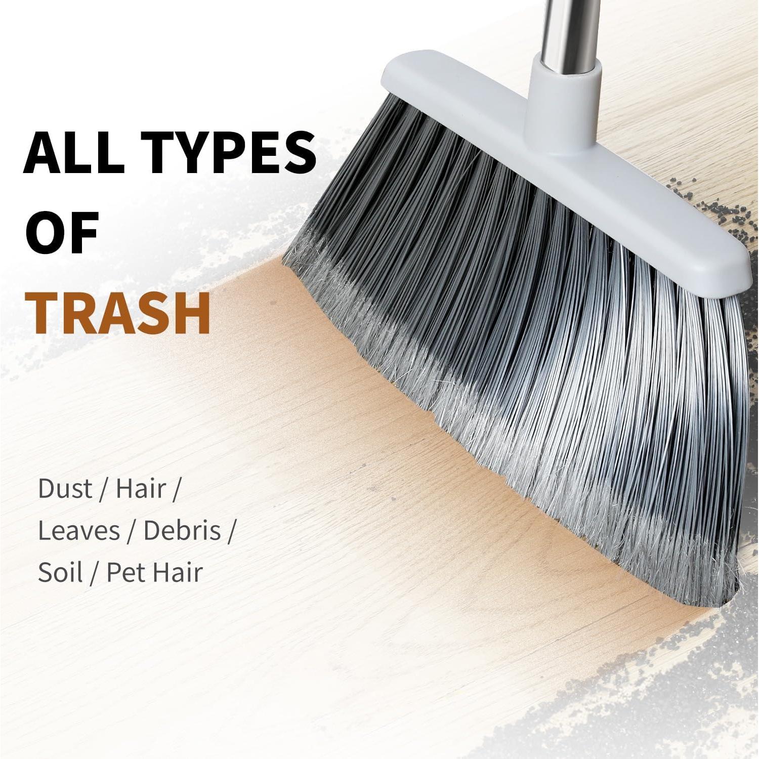 Escoba Ajustable QCFOLY 139.7 cm para Interiores y Exteriores