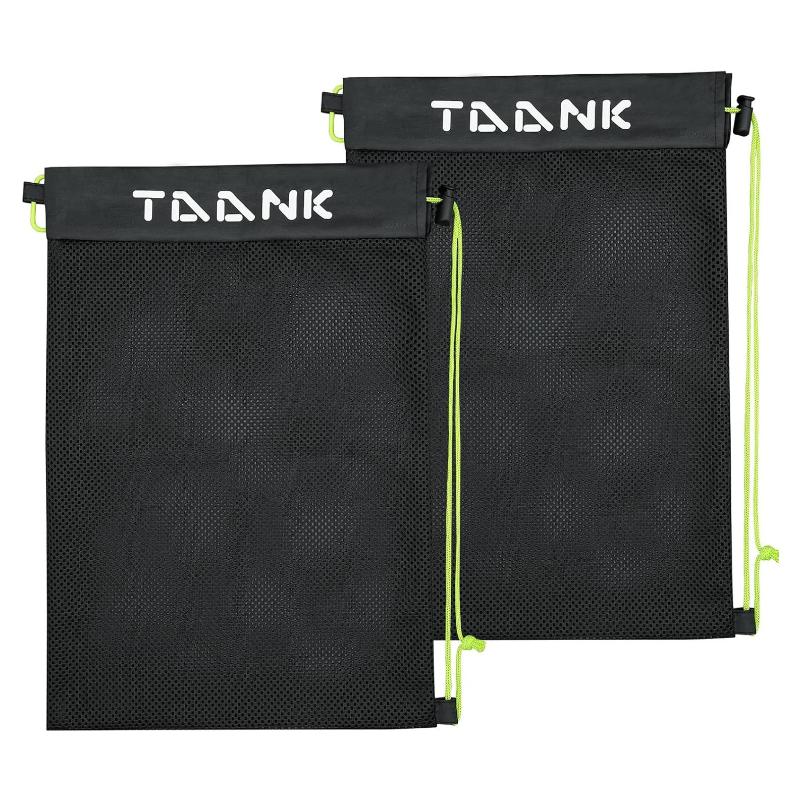 Bolsa de Malla TAANK con Cierre de Cordón 45x30cm Negra