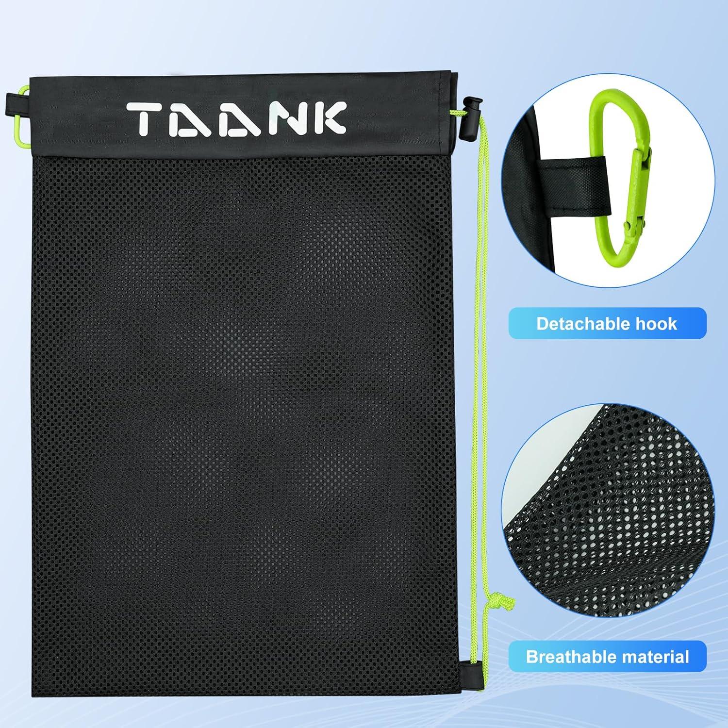 Bolsa de Malla TAANK con Cierre de Cordón 45x30cm Negra