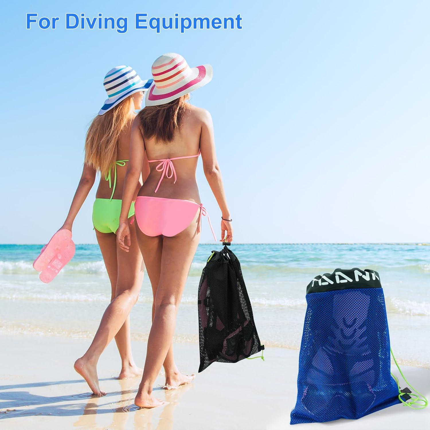 Bolsa de Malla TAANK con Cierre de Cordón 45x30cm Negra