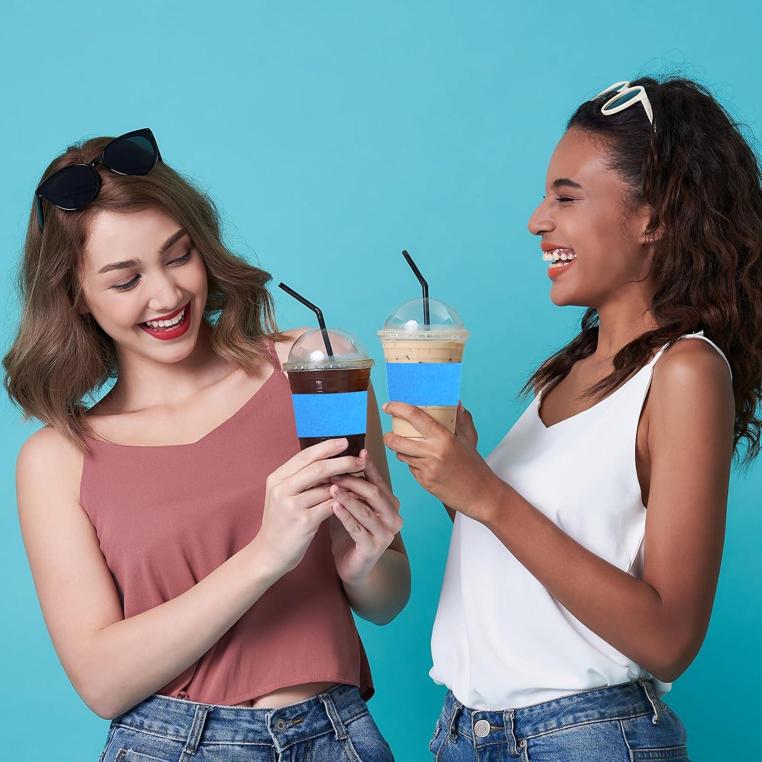 Mangas de Taza de Café Desechables zsccxq 100 Pcs Azul Bebé