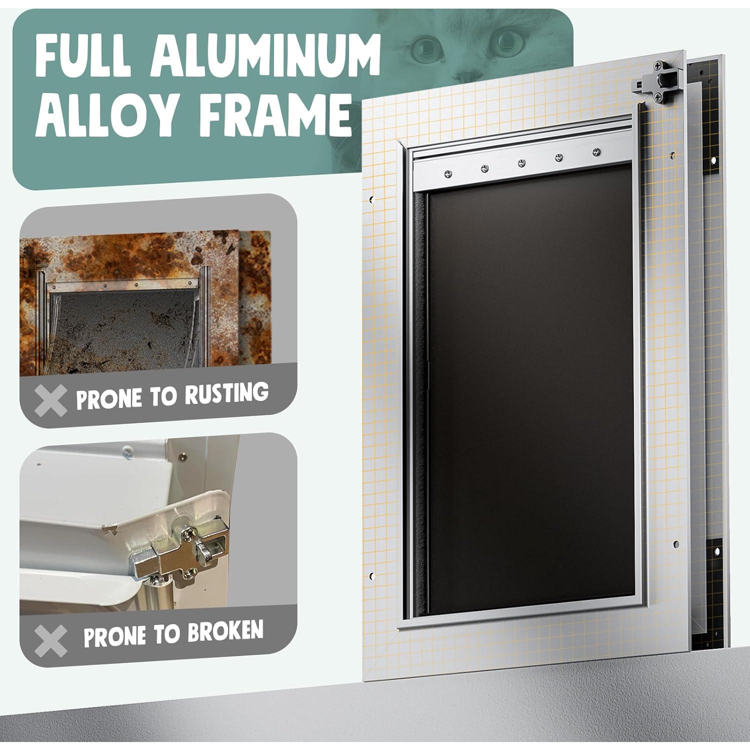 Puerta para Perros PETCOMING Aluminio Grande 49,9 kg