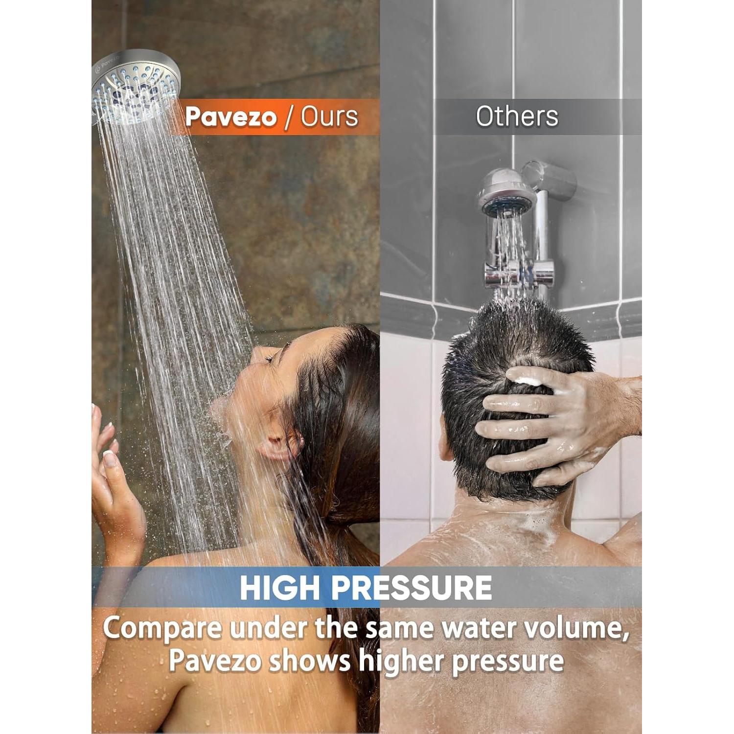 Cabezal de Ducha de Mano Pavezo Alta Presión 10 Modos Filtro