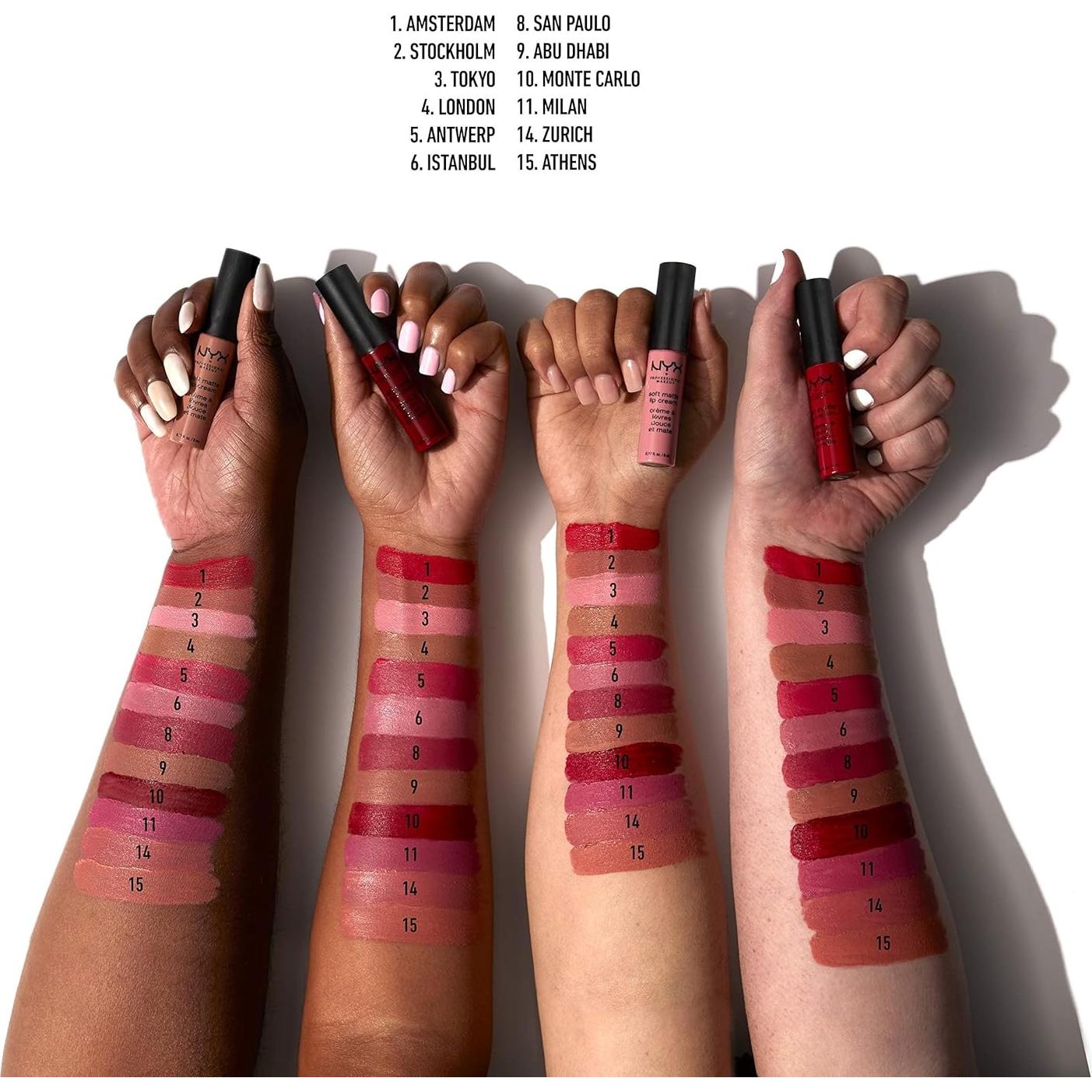 Crema de Labios Mate NYX Abu Dhabi 7.98 ml - Rosa-Beige Profundo