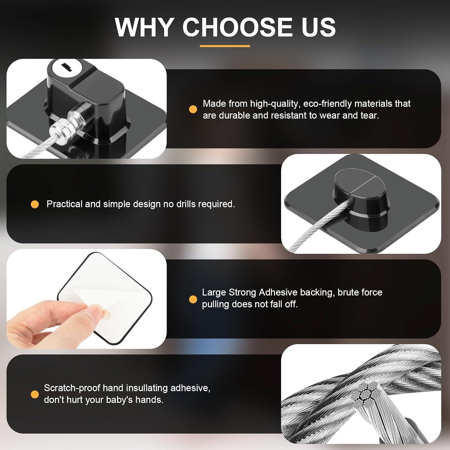 Cerradura de Nevera TIJTJHC 2PCS Ecológica con Llave Negra