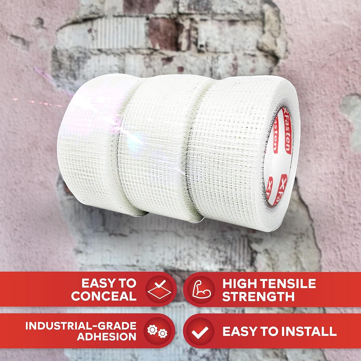 Cinta de Reparación de Paneles de Yeso XFasten 5.08 cm x 27.43 m