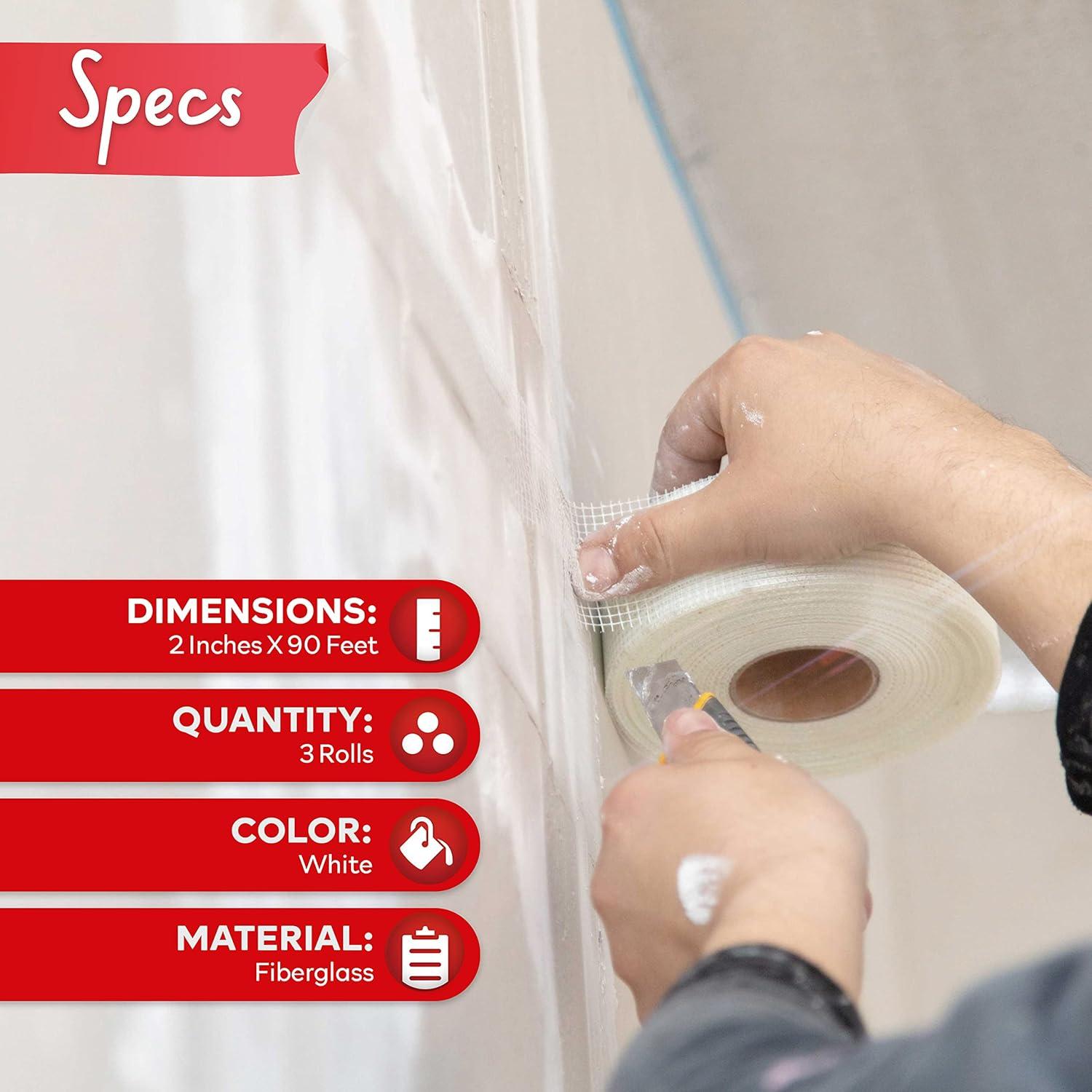 Cinta de Reparación de Paneles de Yeso XFasten 5.08 cm x 27.43 m