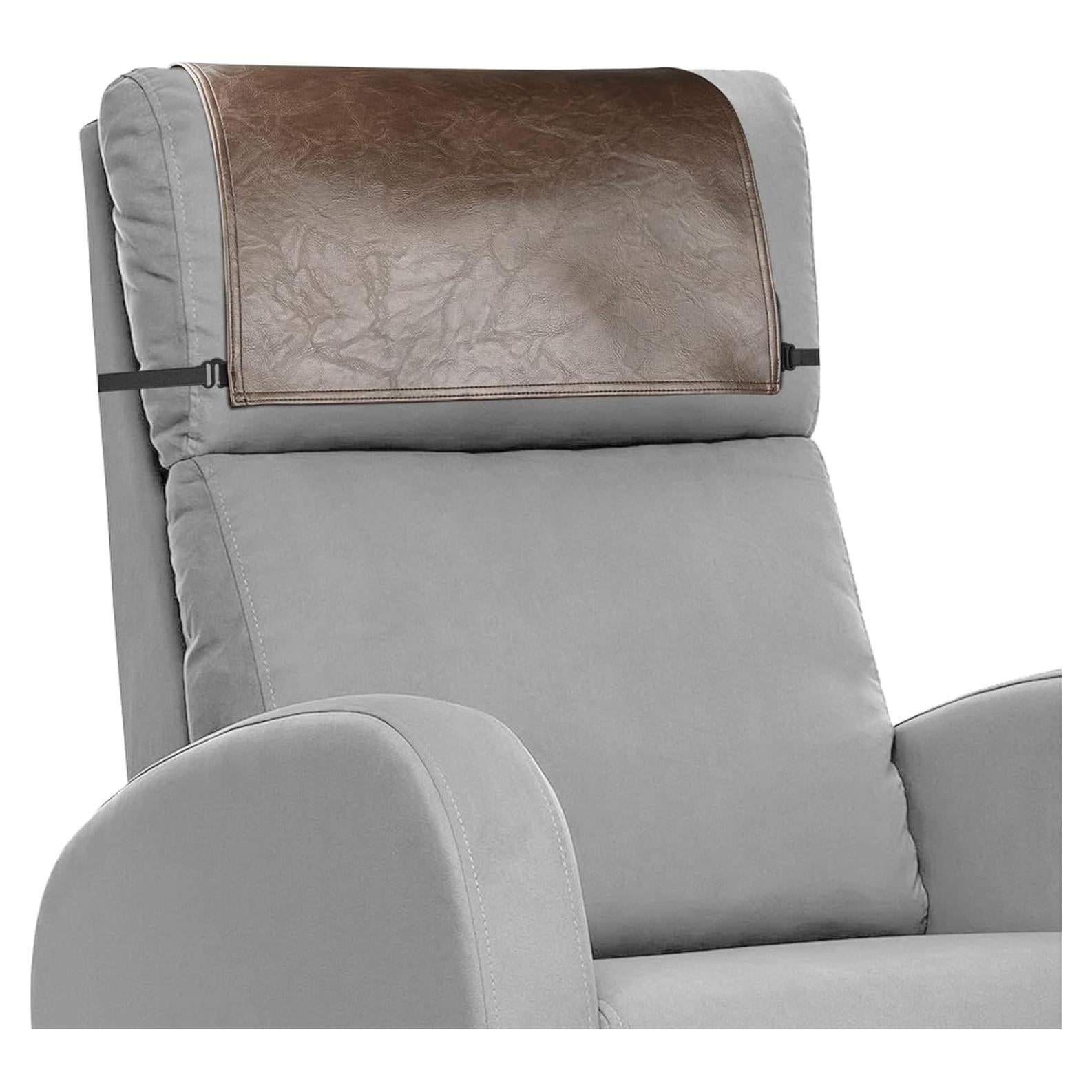 Funda de Reposacabezas NZDWZDN para Silla Reclinable 43x68 cm Marrón