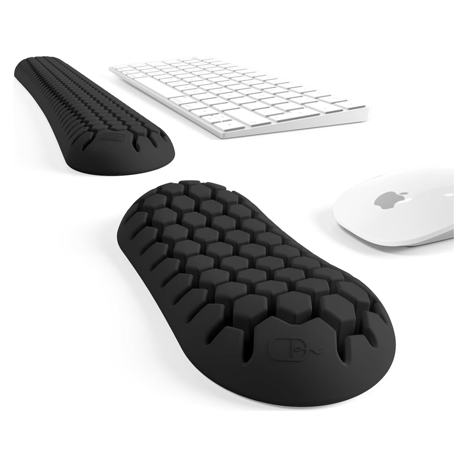 Reposamuñecas ergonómico HEWYIOS en forma de panal - Negro