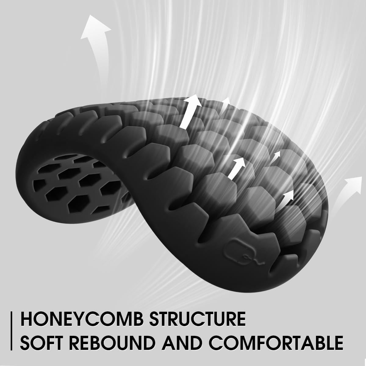 Reposamuñecas ergonómico HEWYIOS en forma de panal - Negro