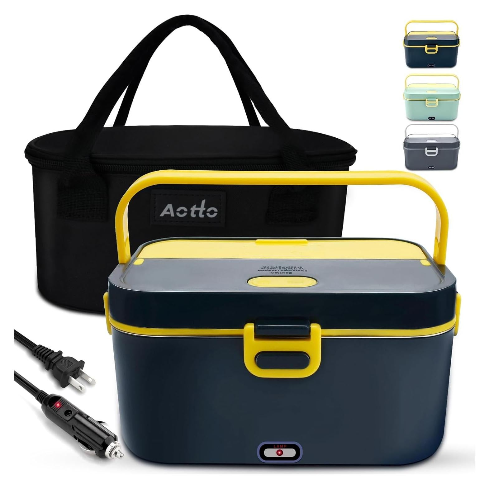 Caja de Almuerzo Eléctrica Aotto 2L 90W Portátil Azul