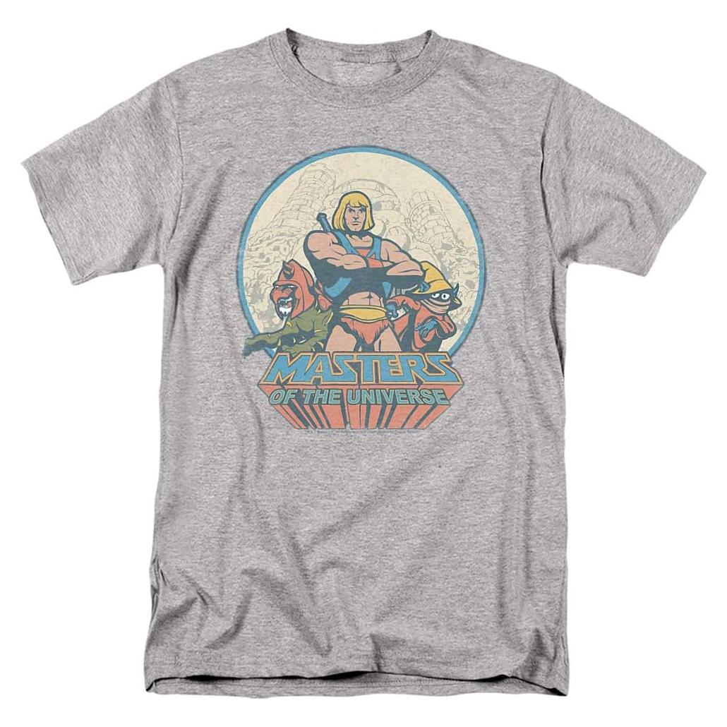 Camiseta Unisex Masters de El Universo He Man Gris Atlético