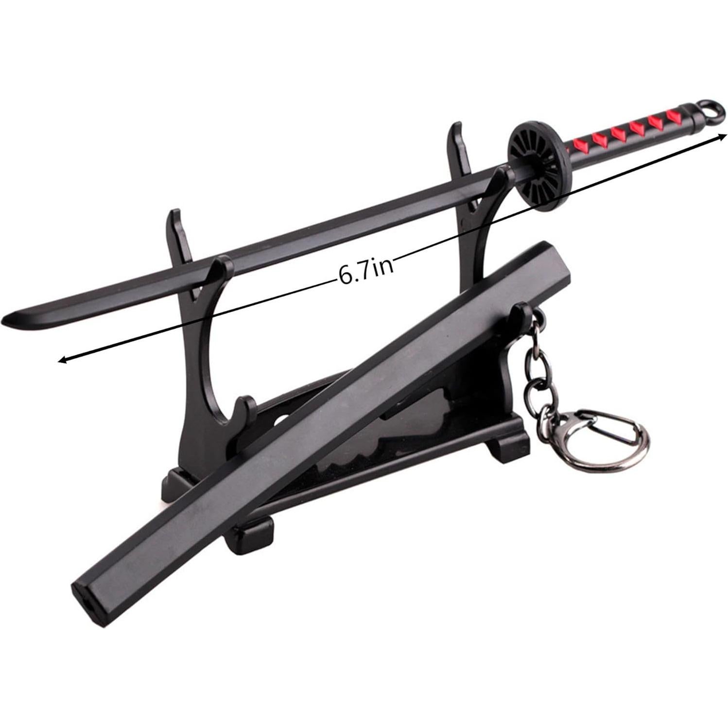 Mini Katana Llavero 17cm 4ps - Aleación de Zinc Anime