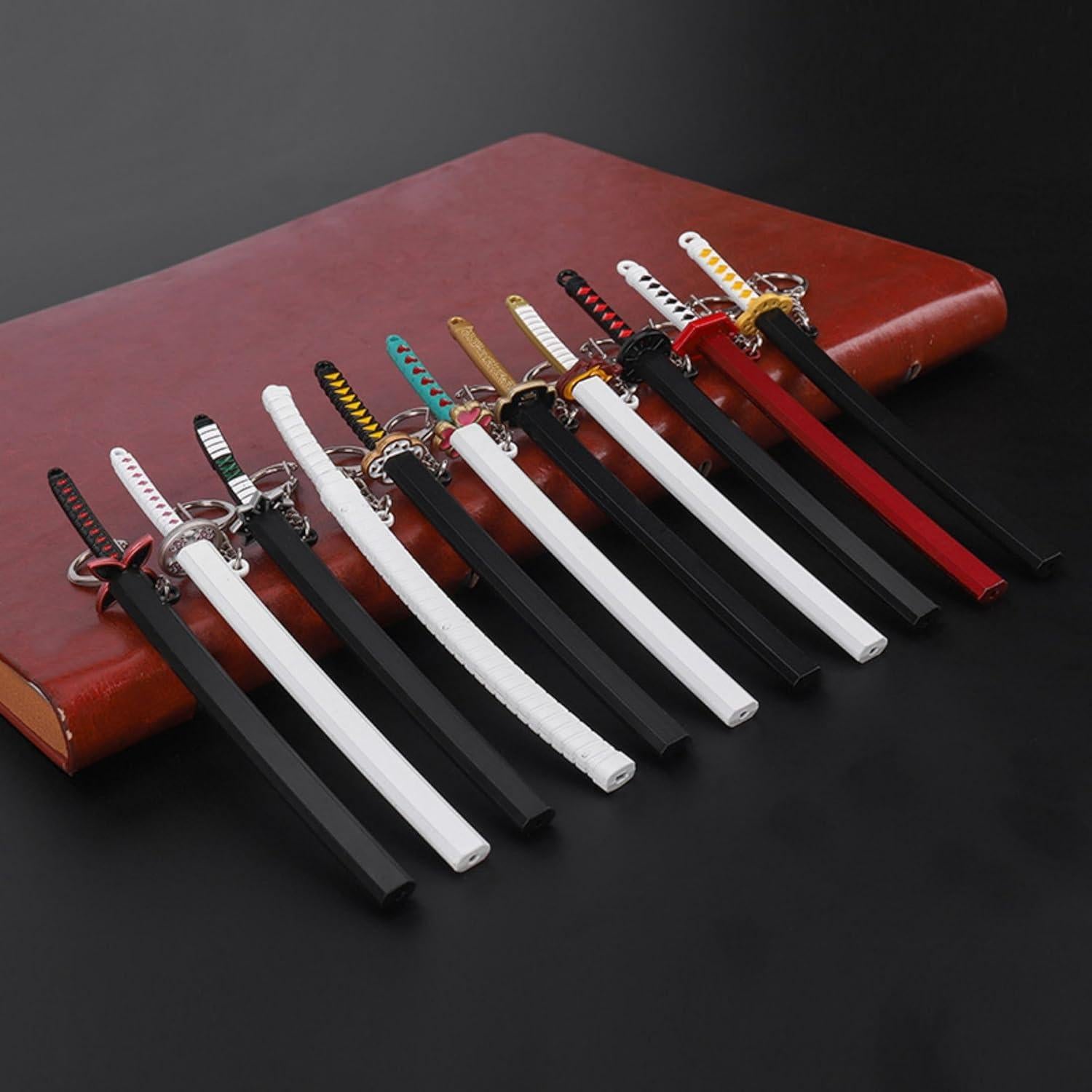 Mini Katana Llavero 17cm 4ps - Aleación de Zinc Anime