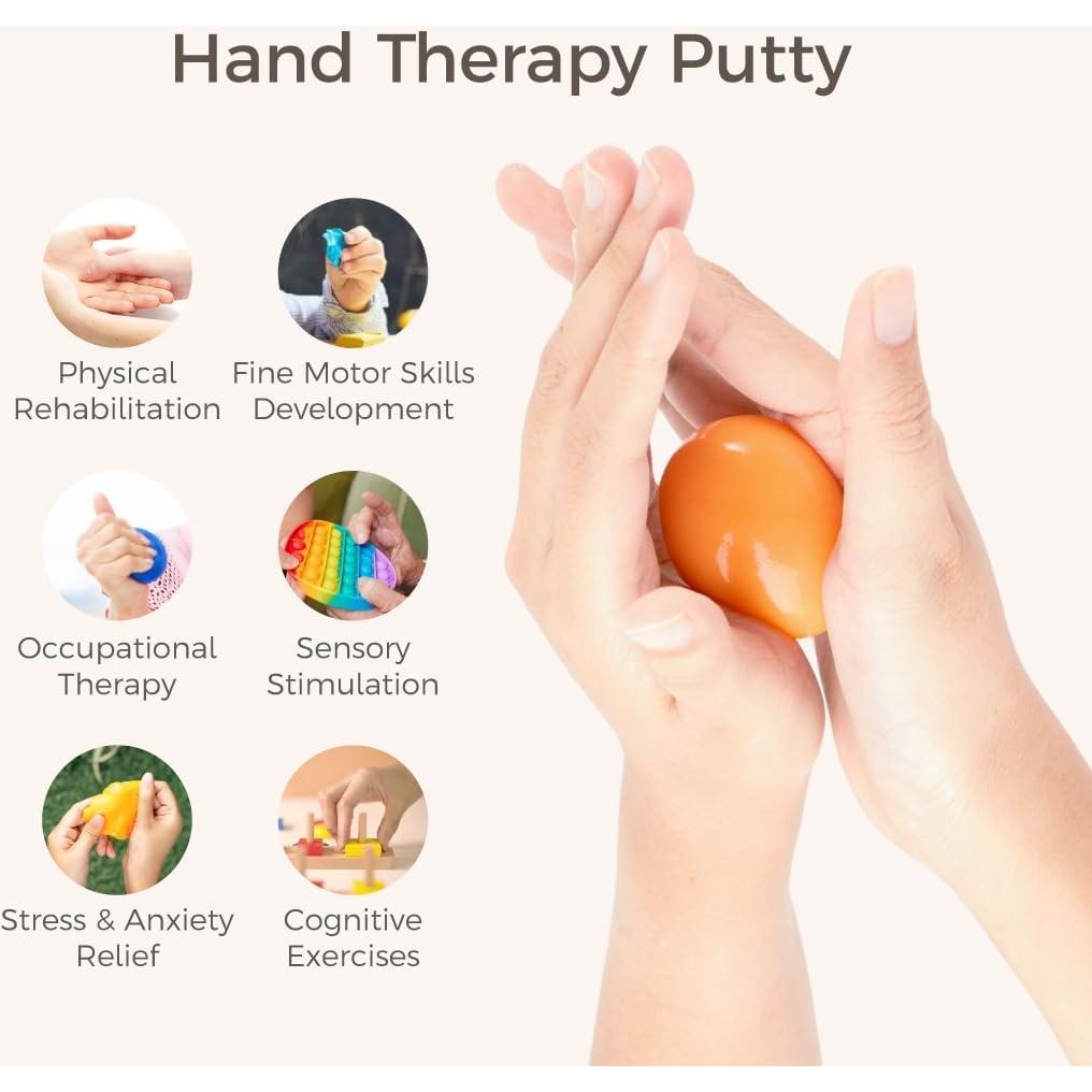 Masilla Terapéutica FAMILIDOO para Rehabilitación de Mano 0.1kg