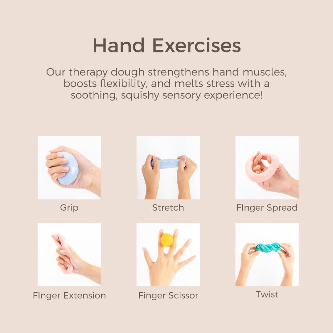 Masilla Terapéutica FAMILIDOO para Rehabilitación de Mano 0.1kg