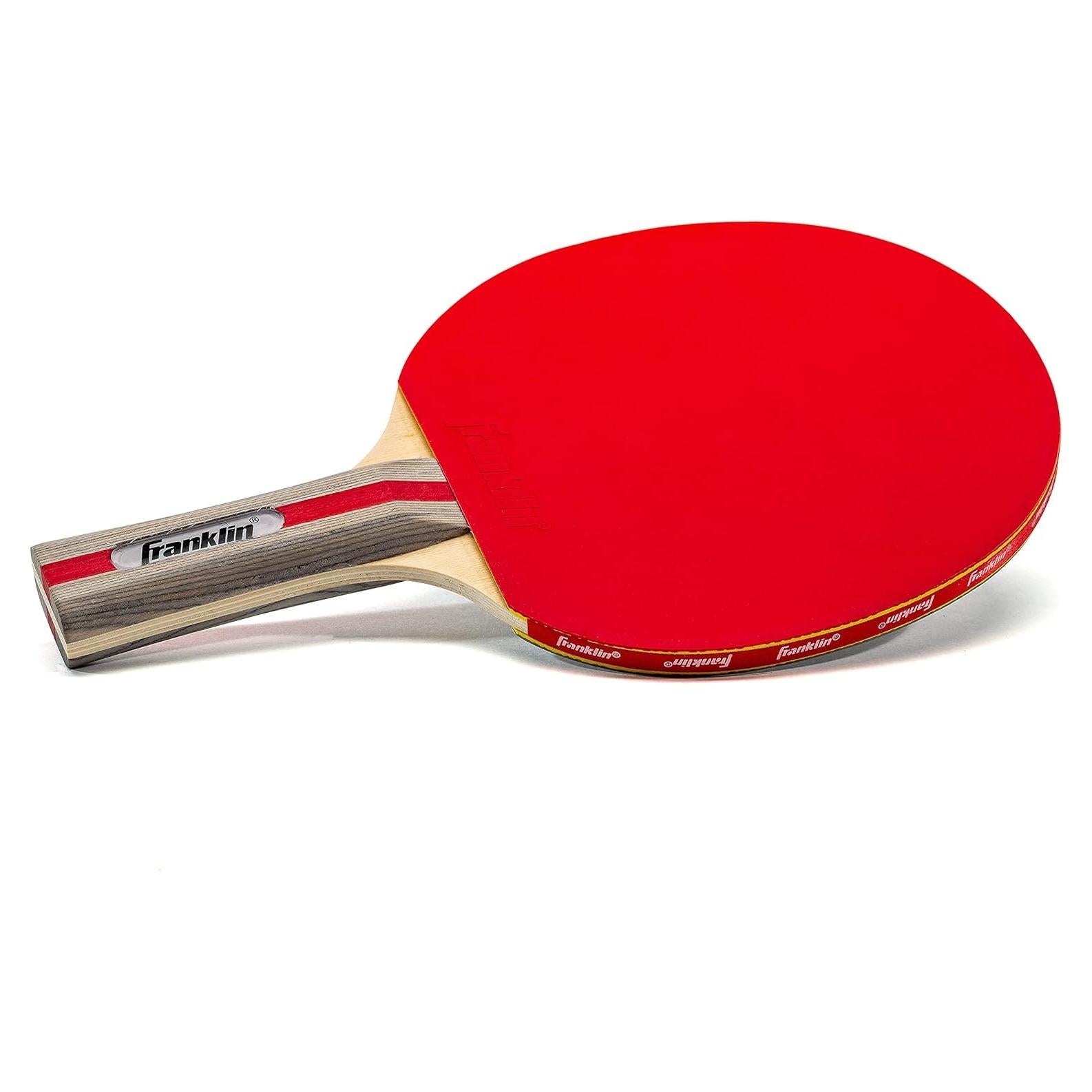 Paleta de Tenis de Mesa Franklin Sports - Rendimiento - Rojo/Gris