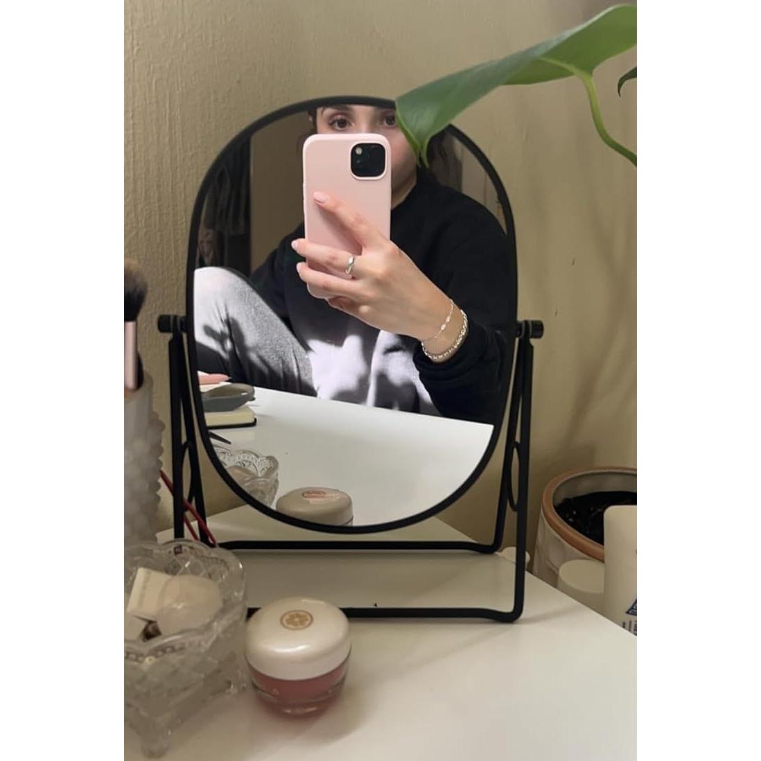 Espejo de Maquillaje JOYOEIKON 5X/1X con Bandeja de Bambú