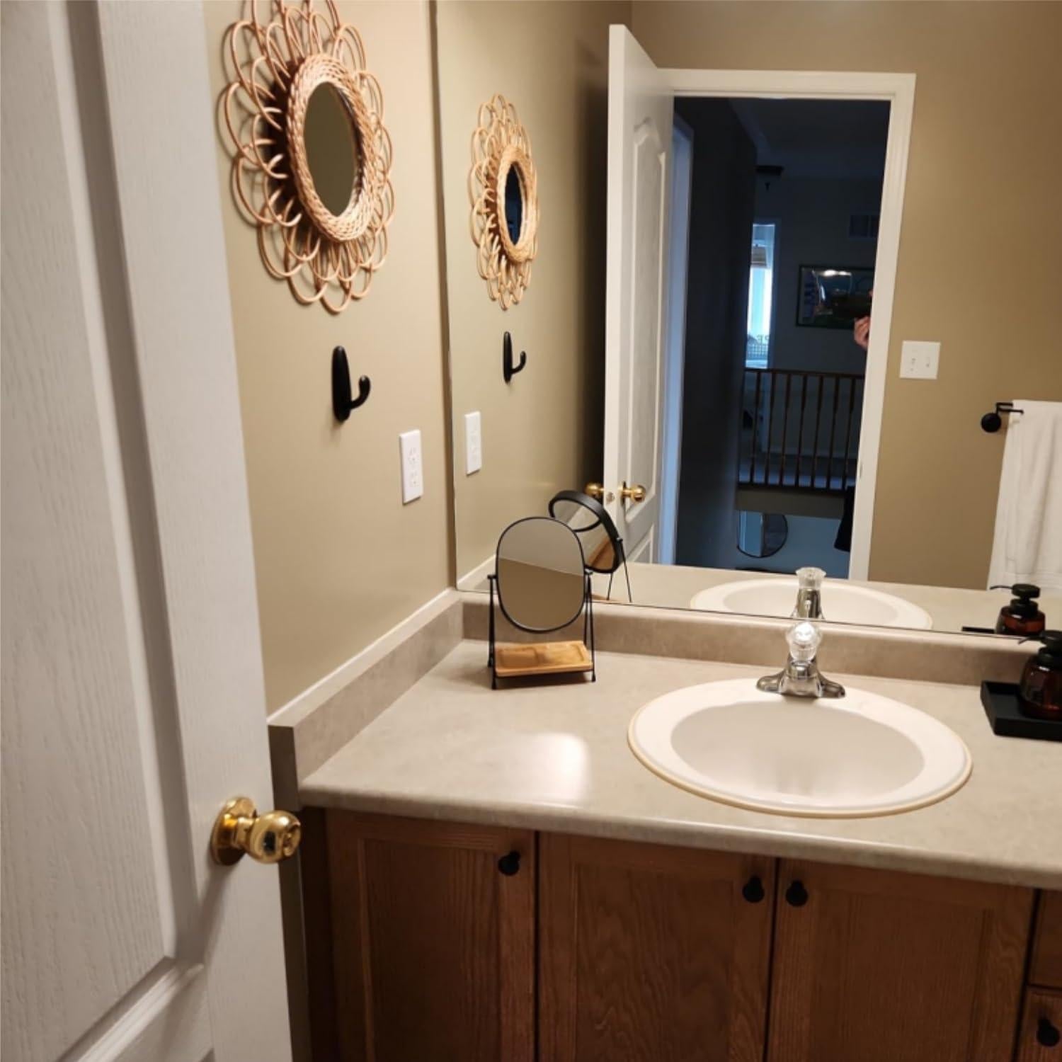 Espejo de Maquillaje JOYOEIKON 5X/1X con Bandeja de Bambú