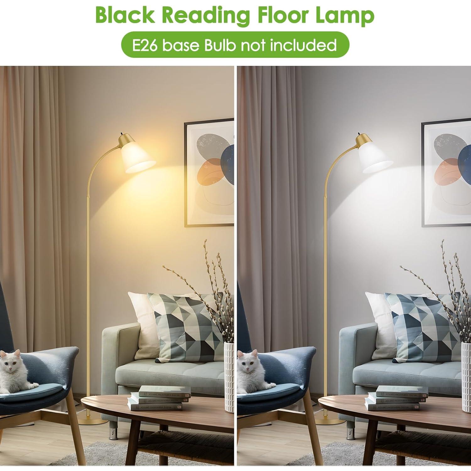 Lámpara de Pie Ajustable Coucrek con Brazo Flexible 185.9 cm