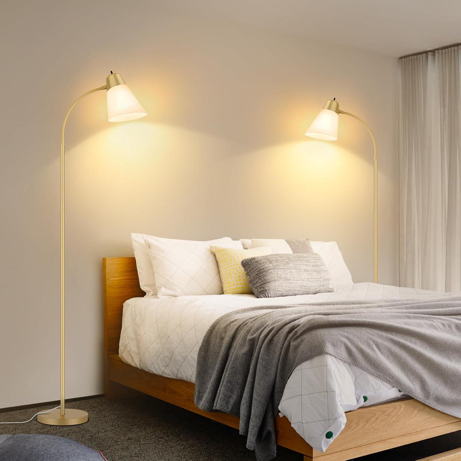 Lámpara de Pie Ajustable Coucrek con Brazo Flexible 185.9 cm