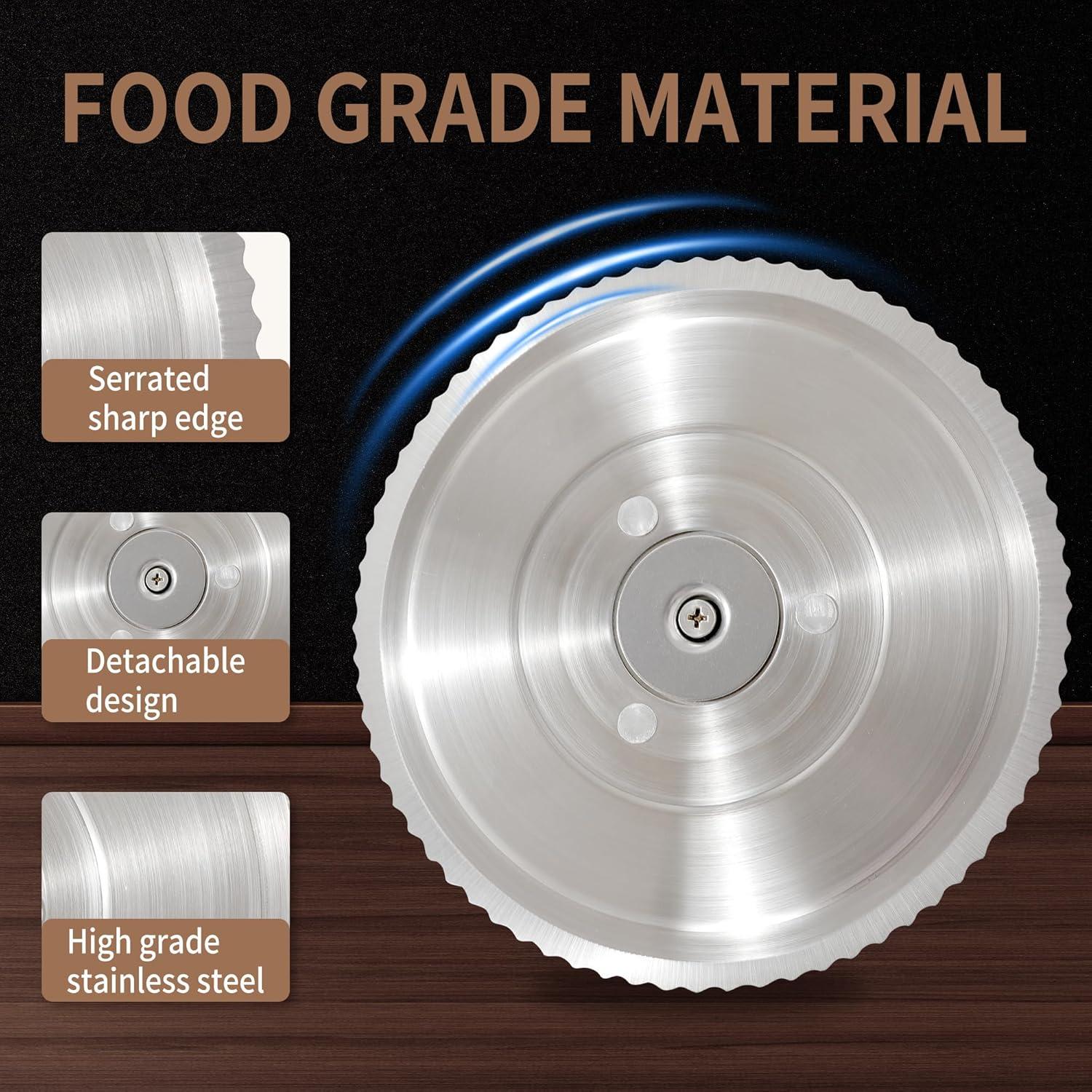 Cortador de Pan Manual CAWIU con Grosor Ajustable Negro