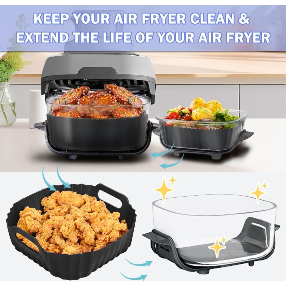 Forros de Silicona BYKITCHEN para Freidora Ninja Crispi 4QT