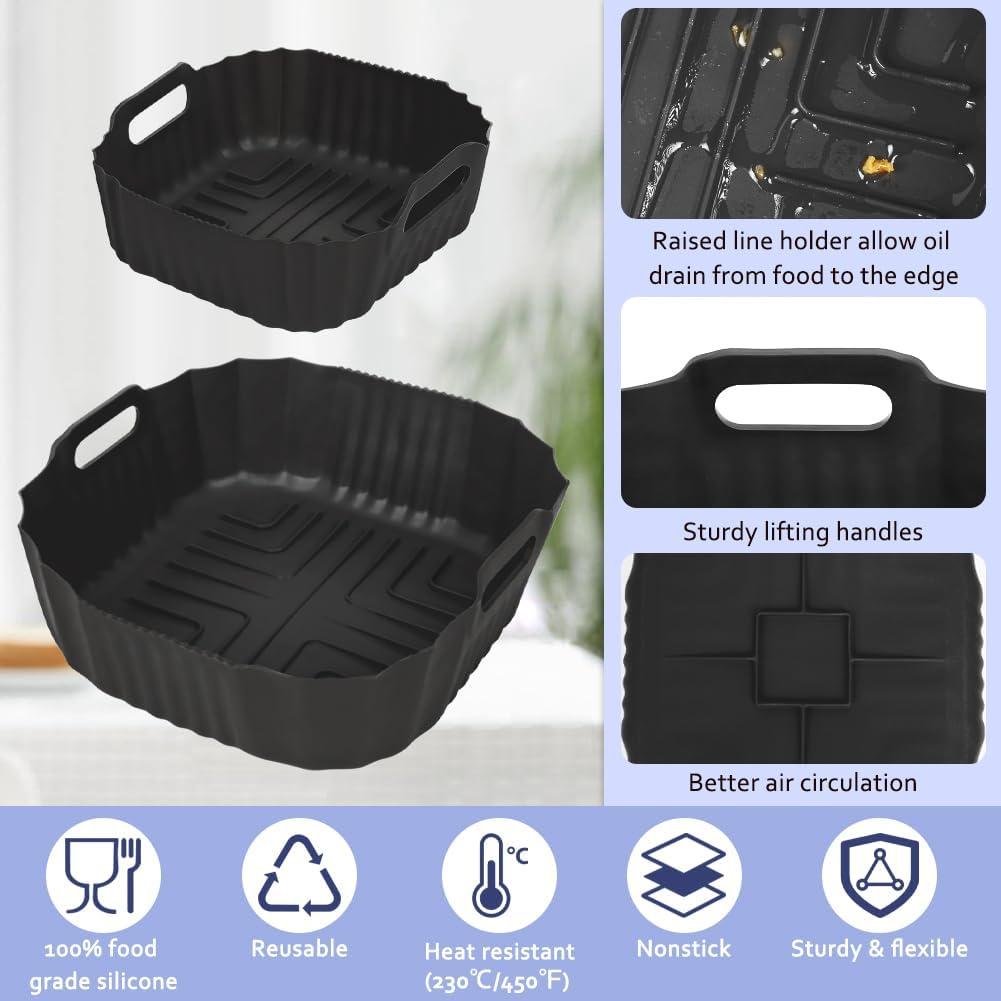 Forros de Silicona BYKITCHEN para Freidora Ninja Crispi 4QT