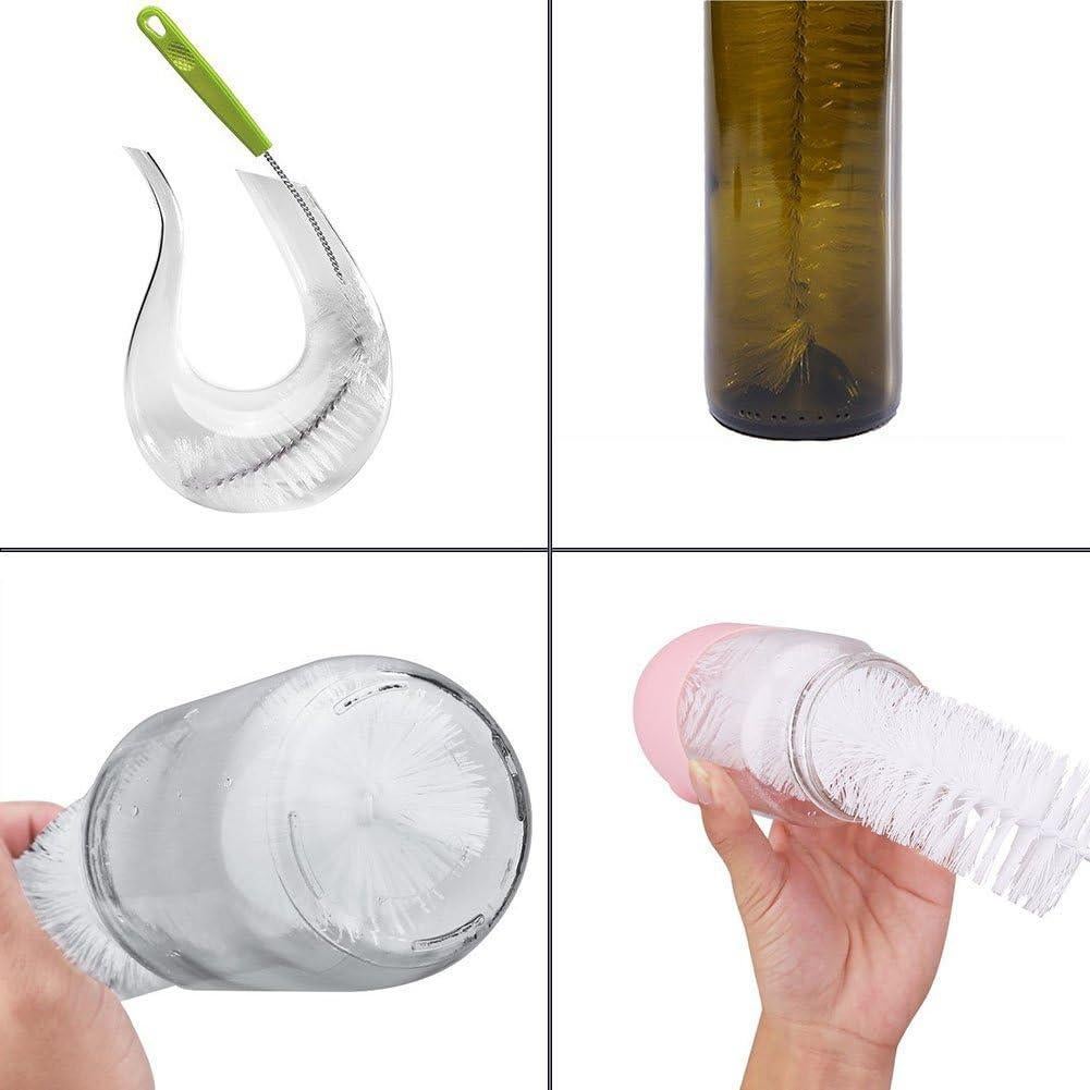 Juego de 7 cepillos de limpieza Haomaomao con mangos largos