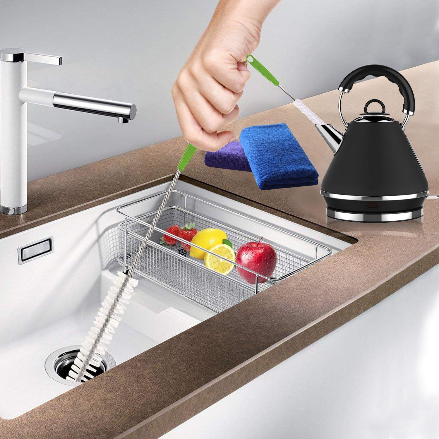 Juego de 7 cepillos de limpieza Haomaomao con mangos largos