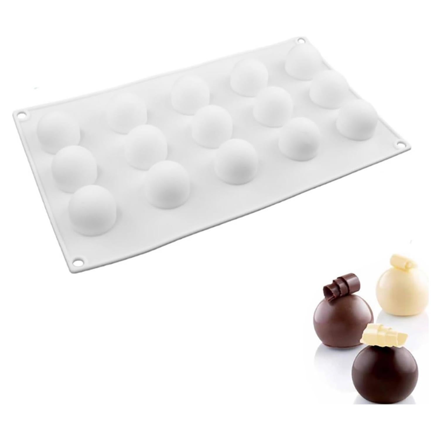Molde de Silicona 3D RoseFlower para Trufas y Postres 15 Cavidades