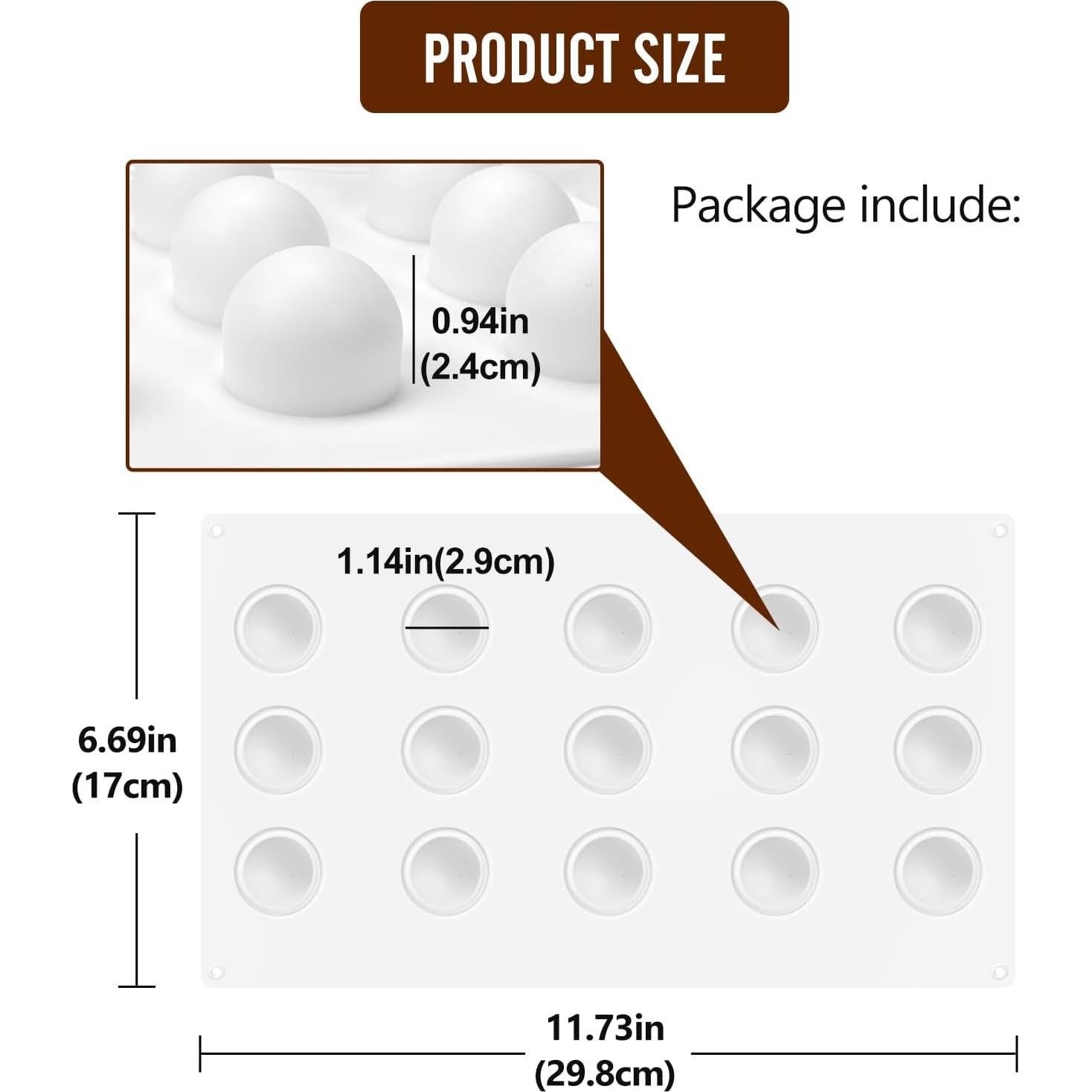 Molde de Silicona 3D RoseFlower para Trufas y Postres 15 Cavidades