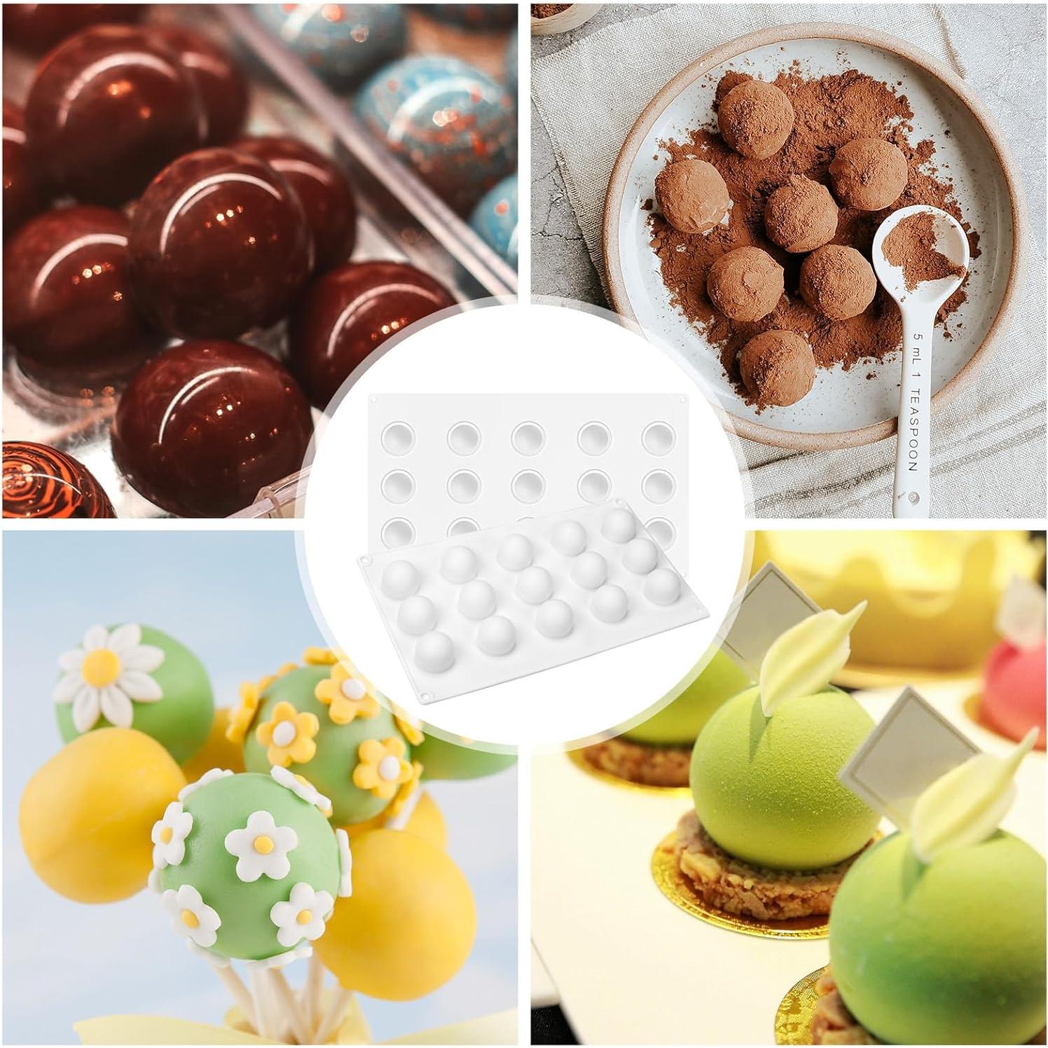 Molde de Silicona 3D RoseFlower para Trufas y Postres 15 Cavidades