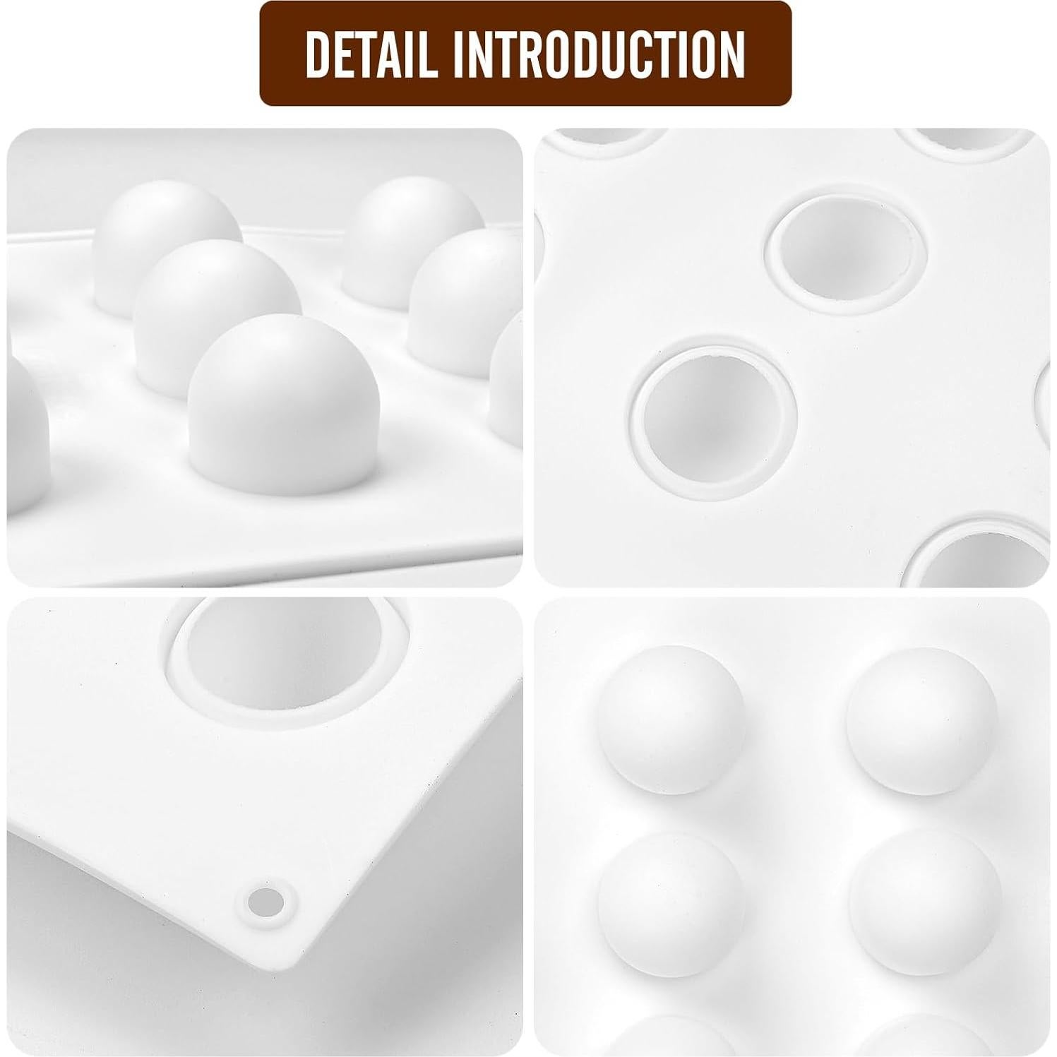 Molde de Silicona 3D RoseFlower para Trufas y Postres 15 Cavidades