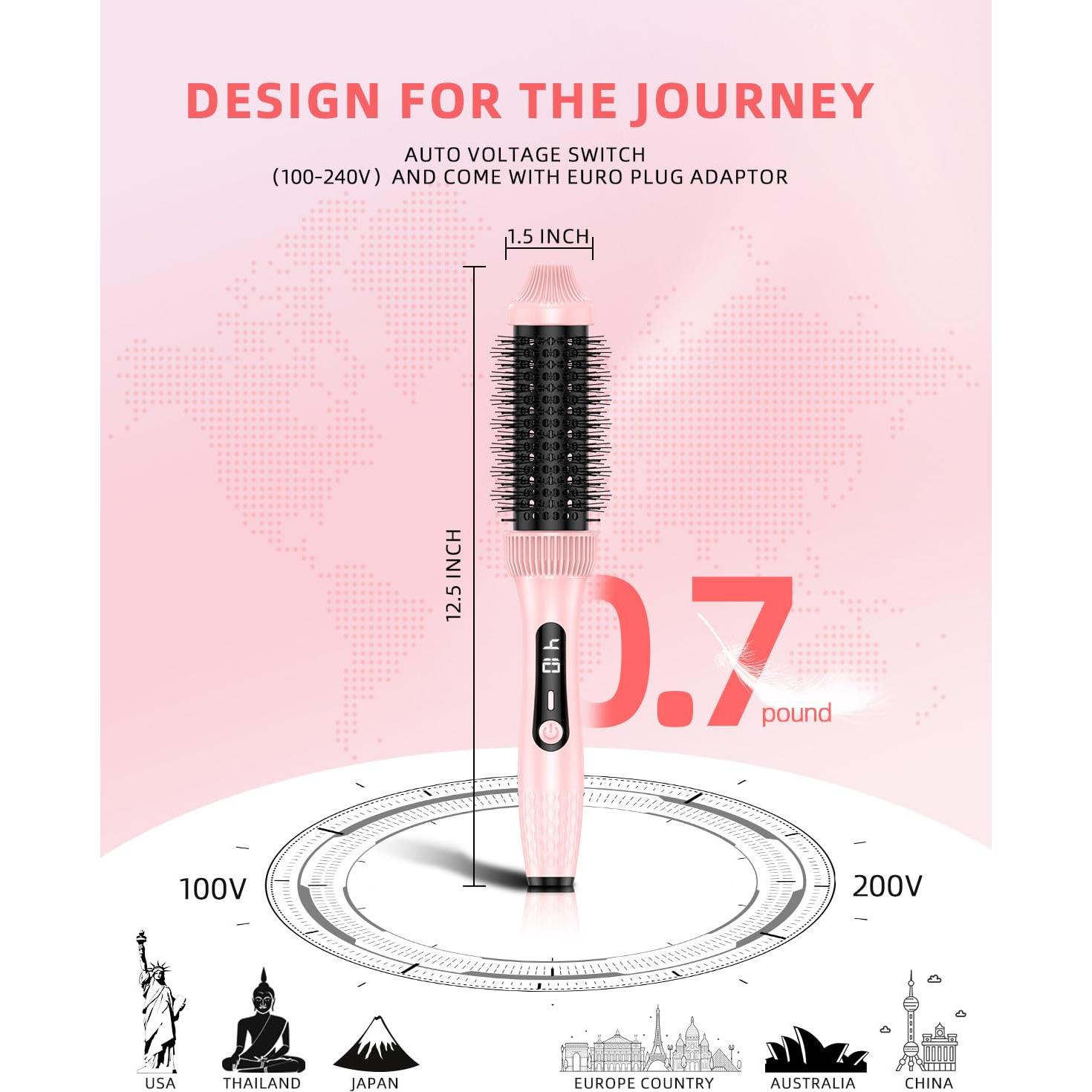 Cepillo Térmico Infrarrojo DORISILK 3,81 cm para Alisar