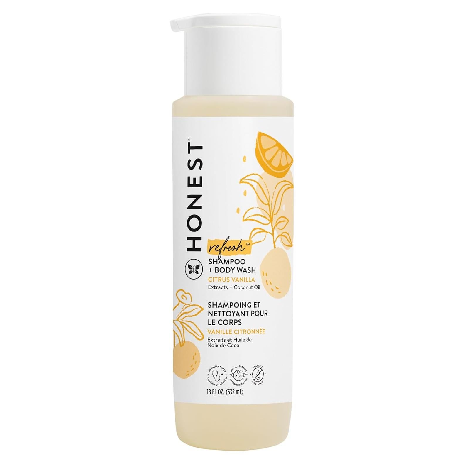 Champú y Gel de Baño 2-en-1 La Compañía Honesta Vainilla Cítrica 532ml