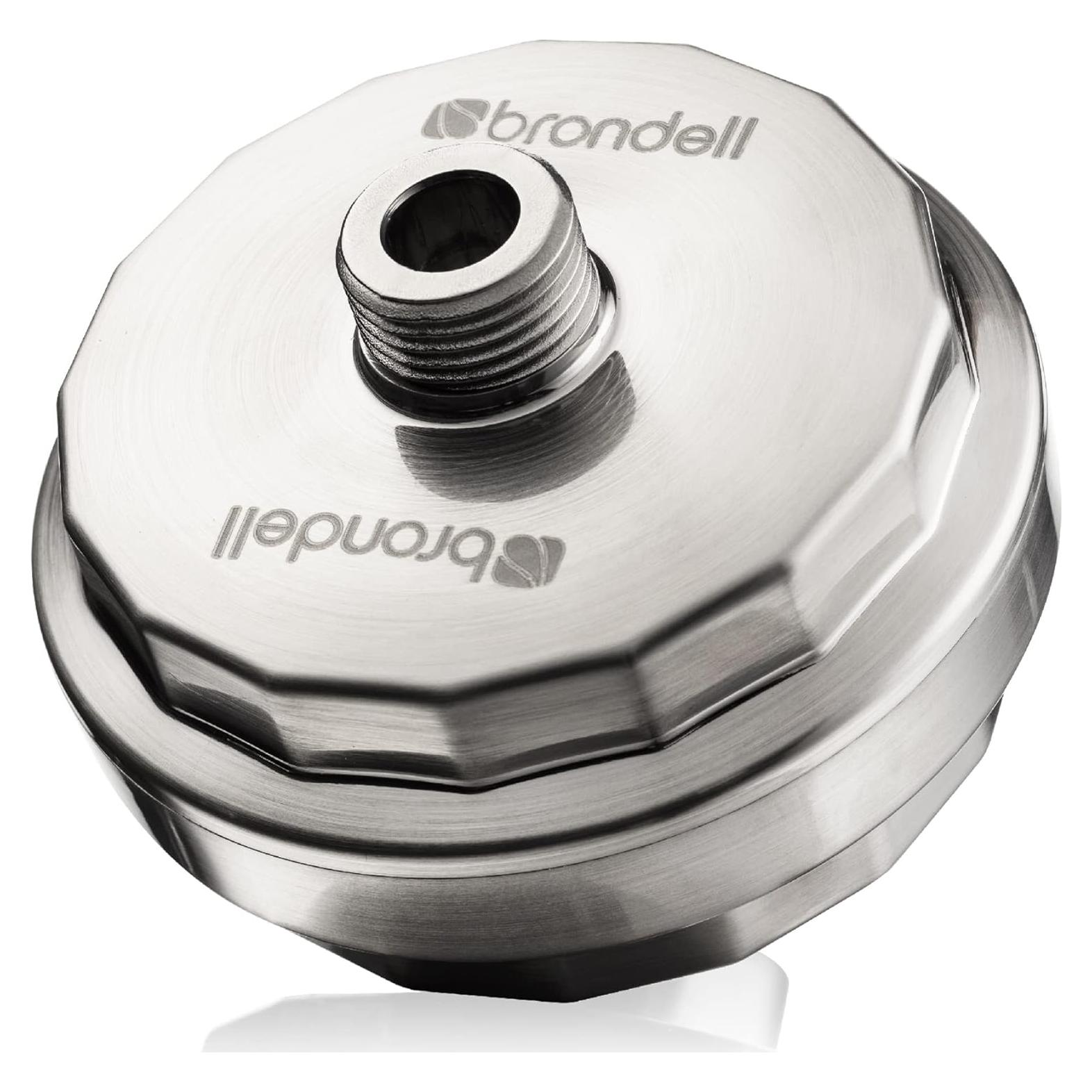 Filtro de Ducha Brondell VivaSpring Compacto Níquel Cepillado