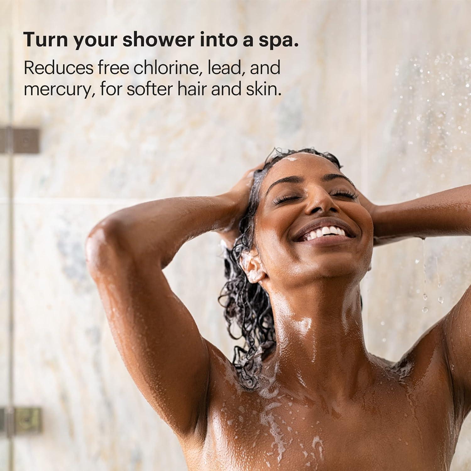 Filtro de Ducha Brondell VivaSpring Compacto Níquel Cepillado